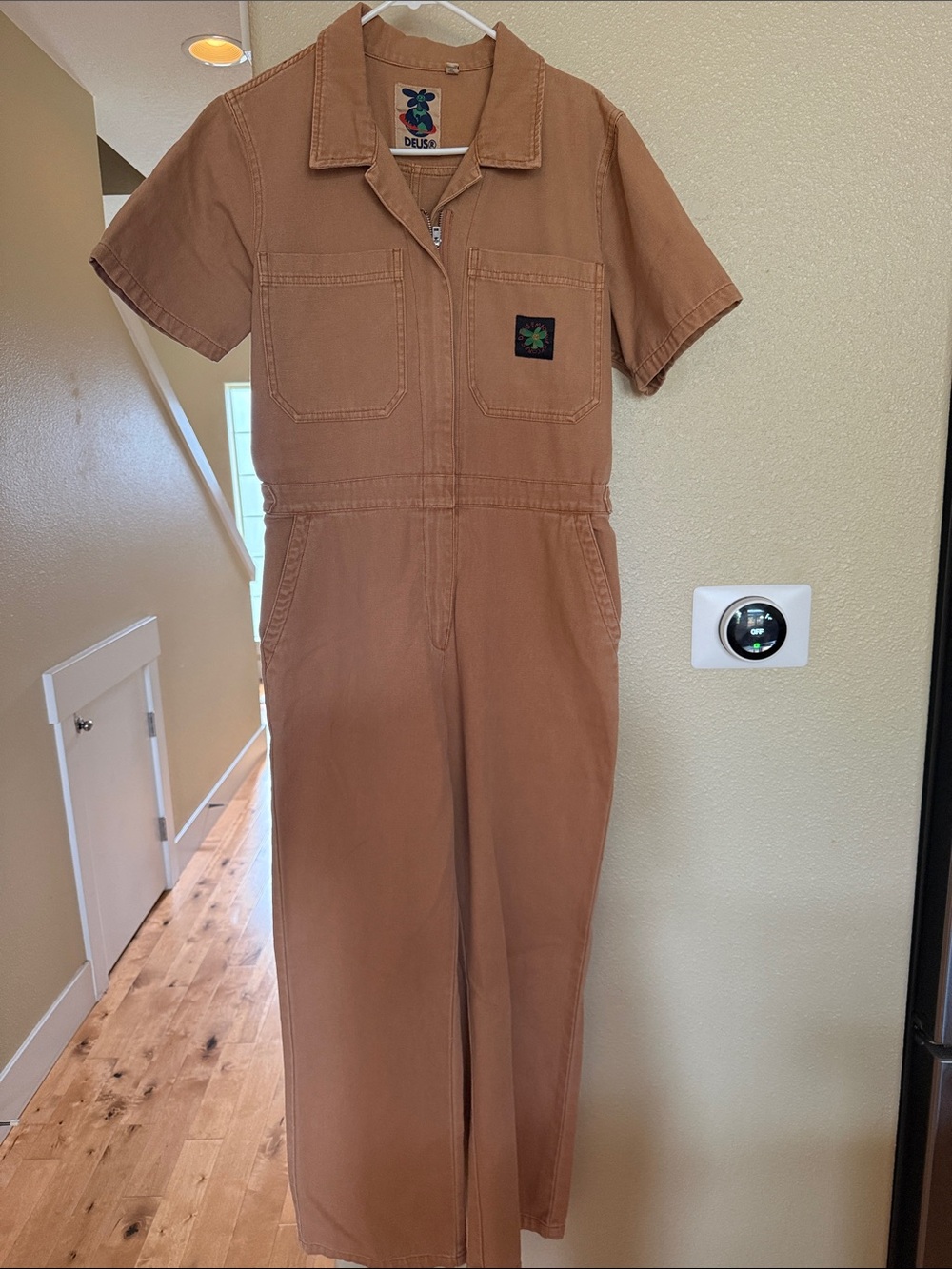 Women's Short-Sleeve Coverall Jumpsuit
